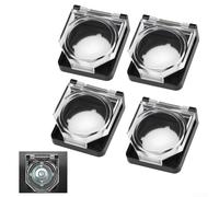 Lot de 4 caches de bouton pour bouton de 22 mm - Étanche à la poussière - Avec ressort de protection