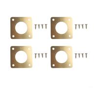 Lot de 4 caches d'entrée en métal pour nichoir de protection compatible avec les ouvertures de boîte standard pour une installation fiable (28,9 cm)