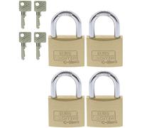 Cadenas avec serrure à clé Burg Wächter 4er Set Set Quadro 222 40 SB laiton 4 pc(s)