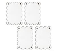 Lot de 4 cadres photo magnétiques double face en acrylique pour œuvres d'art d'enfants, notes importantes ou listes de courses