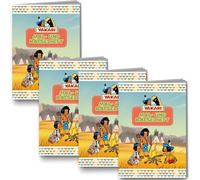 Lot de 4 cahiers de coloriage et d'énigmes Yakari - Avec 12 pages au format A6 - Idéal comme petit cadeau ou cadeau - Livre de coloriage pour enfants