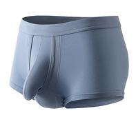 Lot de 4 caleçons boxeurs pour homme avec nez d'éléphant classique slutty Jockstrap rehausseur de tronc d'éléphant Boxer Boxer Slip Slip Slip respirant Running Sports exotiques Léger, bleu clair, L