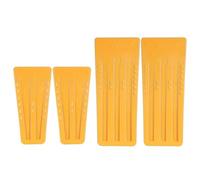 Lot de 4 cales à fendre de résistance industrielle adaptées pour la coupe efficace de tronçonneuse et de bois