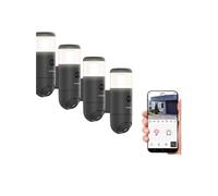 Lot de 4 caméras de surveillance extérieure et motorisée Rheita 100