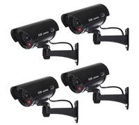 Lot de 4 caméras factices de surveillance avec LED clignotante noire IR1100 B