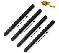 Lot de 4 Canons à Confettis Électrique couleur Or 80cm - Déclenchement avec machine à confettis, 14 Mètres de Portée, canon électrique pour soirée et évènements - SPARKLERS CLUB®