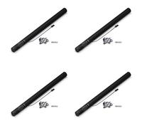 Lot de 4 Canons à Confettis Électriques Argent 80 cm - Compatible avec Machine à Confettis, Portée 14m - Idéal pour Soirées & Événements - ZENDA CLUB®