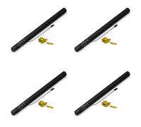 Lot de 4 Canons à Confettis Électriques Or 80 cm - Compatible avec Machine à Confettis, Portée 14m - Idéal pour Soirées & Événements - ZENDA CLUB®
