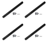 Lot de 4 Canons à Confettis Manuels Argent Métallisé 80 cm - Portée 14m - Idéal pour Soirées & Événements - ZENDA CLUB®