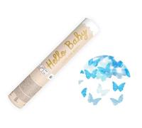 Lot de 4 canons à confettis pour voiture - Motif papillons - 20 cm