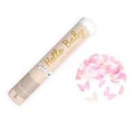 Lot de 4 canons à confettis pour voiture - Motif papillons - 20 cm