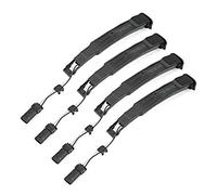 Lot de 4 capteurs de poignée de porte extérieure, interrupteur à broche pour poignée de porte extérieure Avant 4G8927753, noir