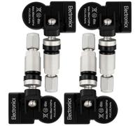 Lot de 4 capteurs de pression des pneus RDKS TPMS - Système de contrôle de la pression des pneus - Valve en caoutchouc compatible avec Ford Focus Fiesta Kuga Mondeo