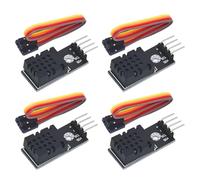 Lot de 4 capteurs de température et d'humidité numériques intégrés DHT20, avec sortie I2C, interface 2,5 V-5,5 V, utilisé pour les stations météorologiques, thermostats, etc