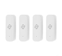 Lot de 4 capteurs de vibrations Wi-Fi avec alarme pour ZigBee - Détecteur de mouvement pour application Tuya/Smart Life - Surveillance en temps réel