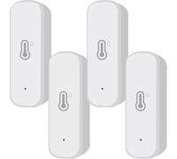Lot de 4 capteurs hygromètre thermomètre, pour capteurs de température et d'humidité Zigbee, capteur sans fil autocollant avec alertes intelligentes