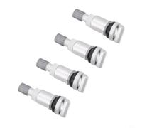 Lot de 4 capteurs Tpms argentés pour véhicules Jaguar et Land Rover compatibles avec les numéros de pièces Se53004 Se53001 Système de surveillance de la pression des pneus en métal