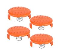 Lot de 4 capuchons de bobine et 4 ressorts de rechange compatibles avec la tondeuse à gazon Black-Decker