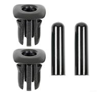Lot de 4 capuchons de bouton de serrure de porte intérieure arrière compatibles avec BMW Série 5 F10 F18 E39 2018, matériau plastique, installation facile, ajustement stable et performance fiable pour