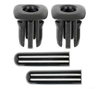 Lot de 4 capuchons de bouton de verrouillage de porte arrière de voiture pour série 5 F10 F18 E39 Noir