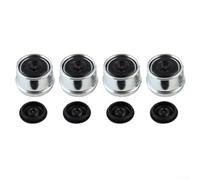 Lot de 4 capuchons de graisse pour essieu de remorque de 5,9 cm, protection anti-poussière galvanisée pour roulement de moyeu de roue, camping-car, bateau, compatible avec les essieux de 907,2 à 1