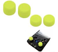 Lot de 4 capuchons de joystick pour manette R36S, antidérapant pour extension en TPU pour une meilleure précision de jeu, coque pour RPG et Arcade pour sessions (blanc) (vert)