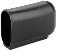 Lot de 4 capuchons de pieds ovales pour pieds de table - En plastique - Noir (50 x 20 mm)