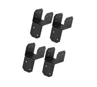 Lot de 4 capuchons de poteau de rechange en bois pour cadre en acier léger - Connecteur d'ancrage de solive robuste avec installation de joint de suspension