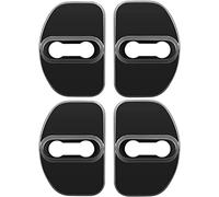 Lot de 4 capuchons de protection pour serrure de porte de voiture - Anti-corrosion - Compatible pour Renault Scenic Laguna Captur Megane 2 3 Master Dacia inoxydable