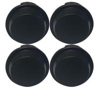 Lot de 4 capuchons de roue de rechange pour tondeuse à gazon, tracteur, construction en caoutchouc durable pour une performance durable, compatibles avec les séries John Deere 335/345/GT235/X730, noir