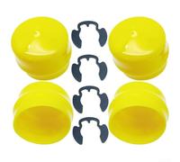 Lot de 4 capuchons de roulement d'essieu M143338 avec bague de retenue pour tondeuse à gazon modèles 102 105 115 125 135 145 D100 D105 L100 LA105