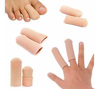 Lot de 4 Capuchons en Gel pour Les Doigts, Les Ampoules, Les callosités, Les cors, Les Ongles incarnés