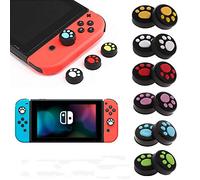 Lot de 4 Capuchons en Silicone pour Nintendo Switch NS Nitendo Switch Lite NS JoyCon 4 Rose, Noir, Blanc.