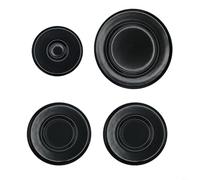 Lot de 4 capuchons universels pour brûleur de cuisinière à gaz Sabaf - Diamètre 55 mm/75 mm/100 mm (concave)