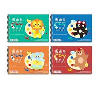 Lot de 4 carnets de dessin vierges pour esquisses en extérieur, utilisation en salle de classe, 50 feuilles par livre pour la maison, le studio et l'école