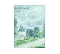 Lot de 4 carnets de notes horizontaux créatifs B5 pour étudiants Motif chemin de campagne