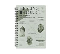 Lot de 4 carnets de notes rétro minimalistes à spirales - Vert cyprès - B5