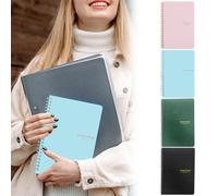 Lot de 4 carnets de planification hebdomadaire, planificateurs quotidiens A5 non datés avec suivi des habitudes, carnet de listes de choses à faire - Augmente la productivité et gérez efficacement les