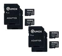 Lot de 4 Carte mémoire Micro SD SDHC Qumox 32go 32Go 32g TF Carte Class 10 UHS-I 70MB-S 15MB-S pour Appareils Photo, Drones,Smartphone Noir G