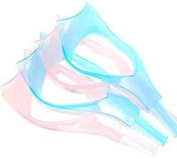 Lot de 4 cartes à cils, 3 en 1 en plastique réutilisable, brosse à cils, peigne à cils, outils cosmétiques pour femme durables