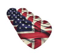 Lot de 4 cartes de désodorisants de voiture avec drapeau des États-Unis et du Royaume-Uni - Cadeau personnalisé pour homme et femme - Tablettes d'aromathérapie - Cartes parfumées à suspendre pour