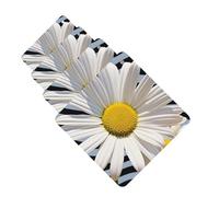 Lot de 4 cartes de désodorisants de voiture en forme de marguerite - Cadeau personnalisé pour homme et femme - Tablettes d'aromathérapie - Cartes parfumées à suspendre pour armoire de salle de bain