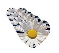 Lot de 4 cartes de désodorisants de voiture en forme de marguerite - Cadeau personnalisé pour homme et femme - Tablettes d'aromathérapie - Cartes parfumées à suspendre pour armoire de salle de bain