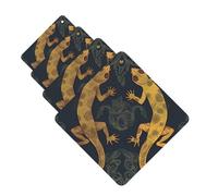 Lot de 4 cartes de désodorisants Gecko Lizards pour voiture, cadeaux personnalisés pour homme et femme, tablettes d'aromathérapie, cartes parfumées à suspendre pour armoire, salle de bain