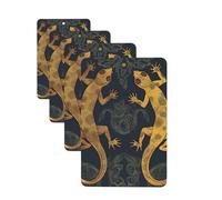 Lot de 4 cartes de désodorisants Gecko Lizards pour voiture, cadeaux personnalisés pour homme et femme, tablettes d'aromathérapie, cartes parfumées à suspendre pour armoire, salle de bain