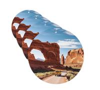 Lot de 4 cartes de désodorisants pour voiture Arches National Park - Cadeau pour homme et femme - Tablettes d'aromathérapie à suspendre - Cartes parfumées à suspendre pour armoire de salle de bain