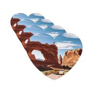 Lot de 4 cartes de désodorisants pour voiture Arches National Park - Cadeau pour homme et femme - Tablettes d'aromathérapie à suspendre - Cartes parfumées à suspendre pour armoire de salle de bain