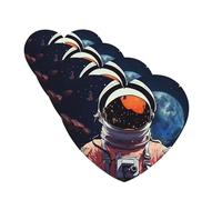 Lot de 4 cartes de désodorisants pour voiture Cool Man in Outer Space Galaxy - Cadeau personnalisé pour homme et femme - Tablettes d'aromathérapie - Cartes parfumées à suspendre pour armoire de salle