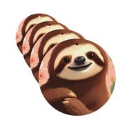 Lot de 4 cartes de désodorisants pour voiture « You Are Awesome Sloth » - Cadeau personnalisé pour homme et femme - Tablettes d'aromathérapie - Cartes parfumées à suspendre pour armoire de salle de