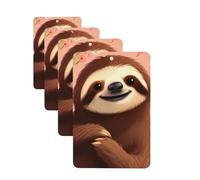 Lot de 4 cartes de désodorisants pour voiture « You Are Awesome Sloth » - Cadeau personnalisé pour homme et femme - Tablettes d'aromathérapie - Cartes parfumées à suspendre pour armoire de salle de